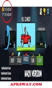 Hill Climb Racing Mod Apk With Unlimited Coins & Fuel |APKSWAY 5